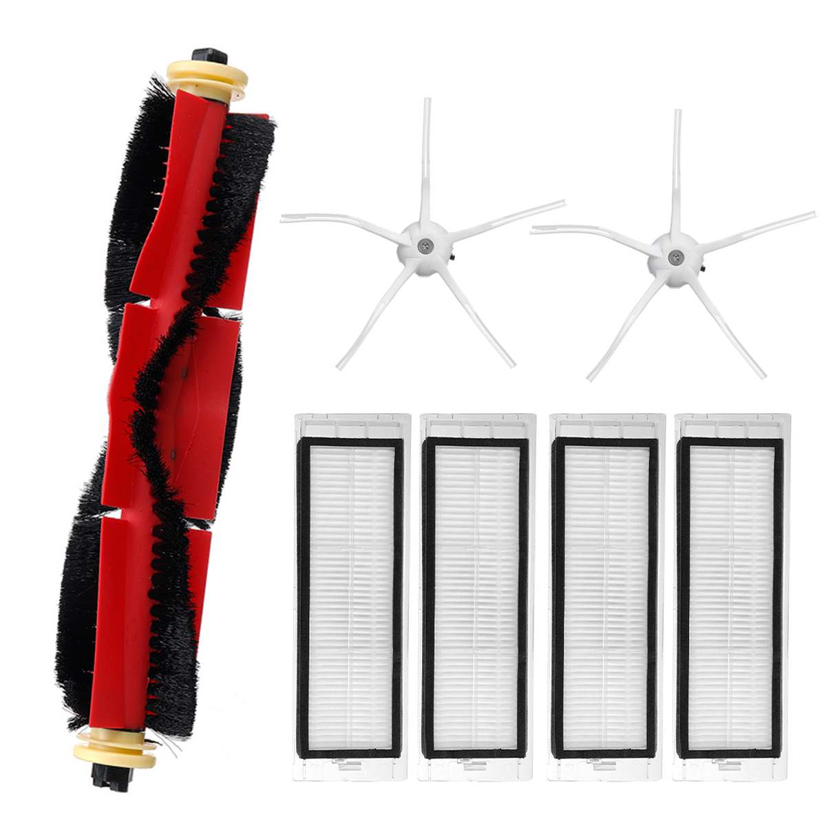 6/7/19/25 stk hovedbørste hepa filtersett til xiaomi roborock  s6 s60 s65 s5 max  t6 støvsuger rullebørste reservedeler: 7 stk