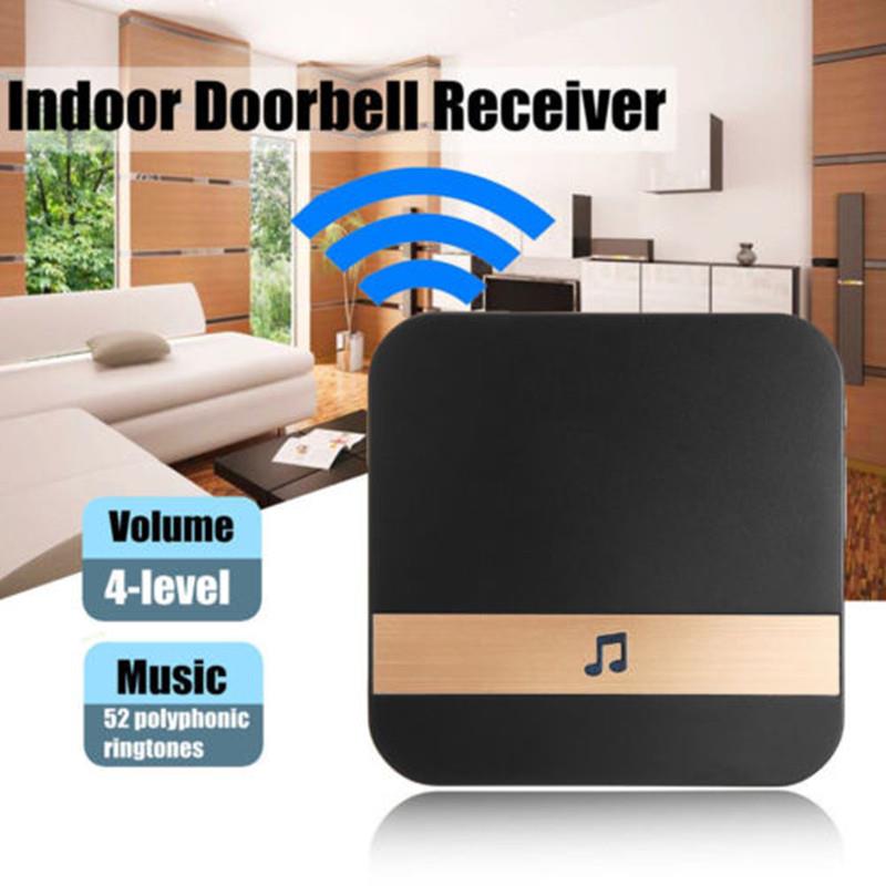 Smart doorbell Ding Dong machine Black Universal Wifi Doorbell Chime House Hardware Plug-In Chime Visitors Waterproof Voice Tip