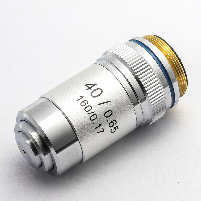Biological Microscopes Achromatic Objective Lens 100X (oil) 4X 10X 20X 40X 60X 195mm Conjugate Distance Universal RMS thread: Silver