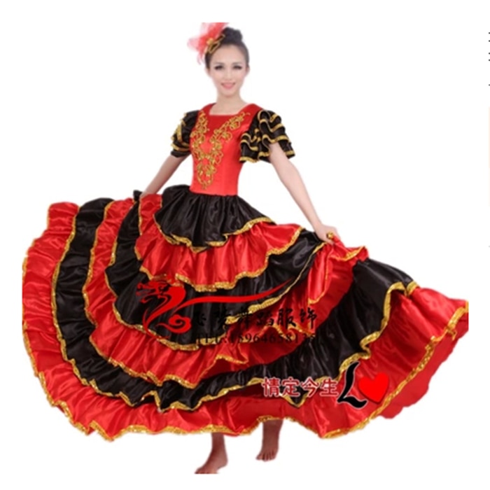 Women Flamenco Dance Dress Adult Paso Doble Dance Dress Flamenco Costume Girl Flamenco Dresses