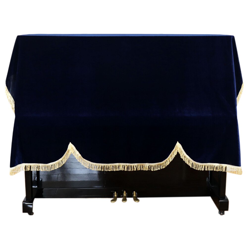Universal Piano Cover Home Protective Gold Velvet Practical Washable Soft Foldable Upright Vertical Dust Proof Keyboard Non Slip