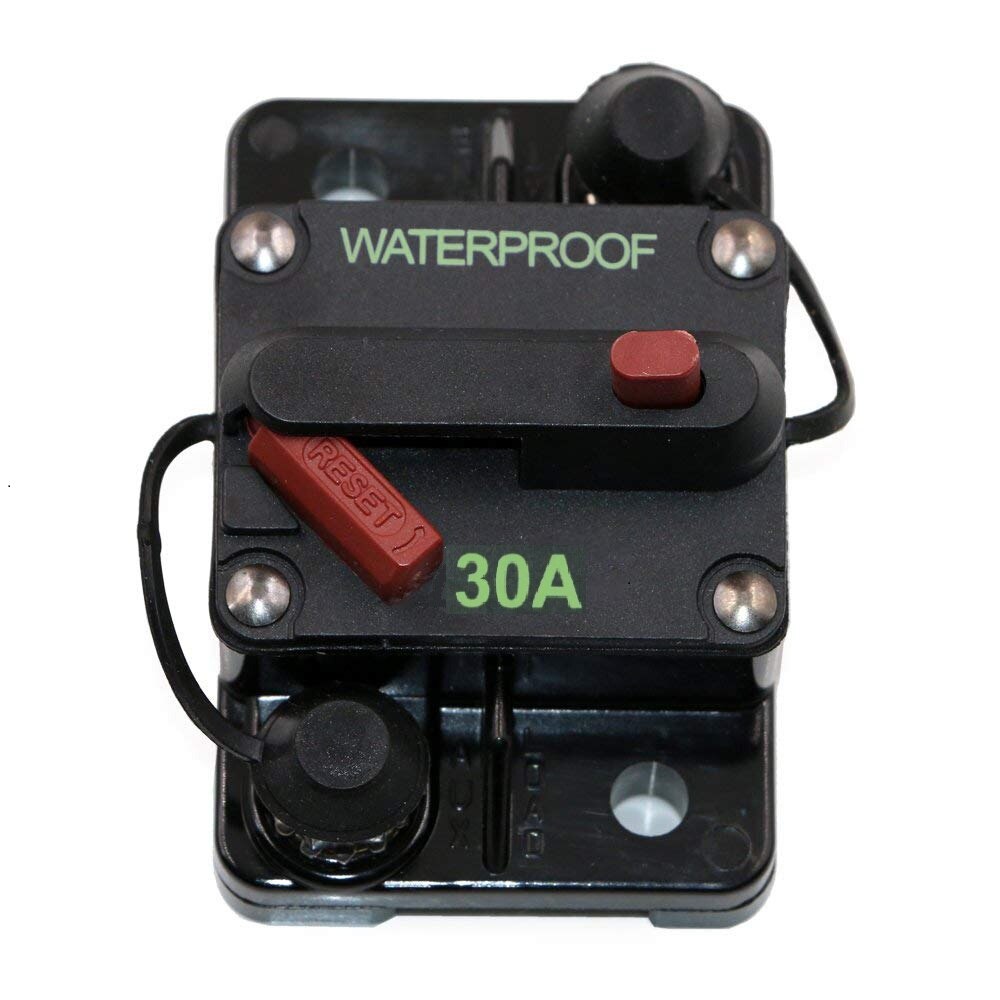 12V Resettable Surface Mount Thermal 30AMP CIRCUIT BREAKER HIGH AMP, WATER PROOF,