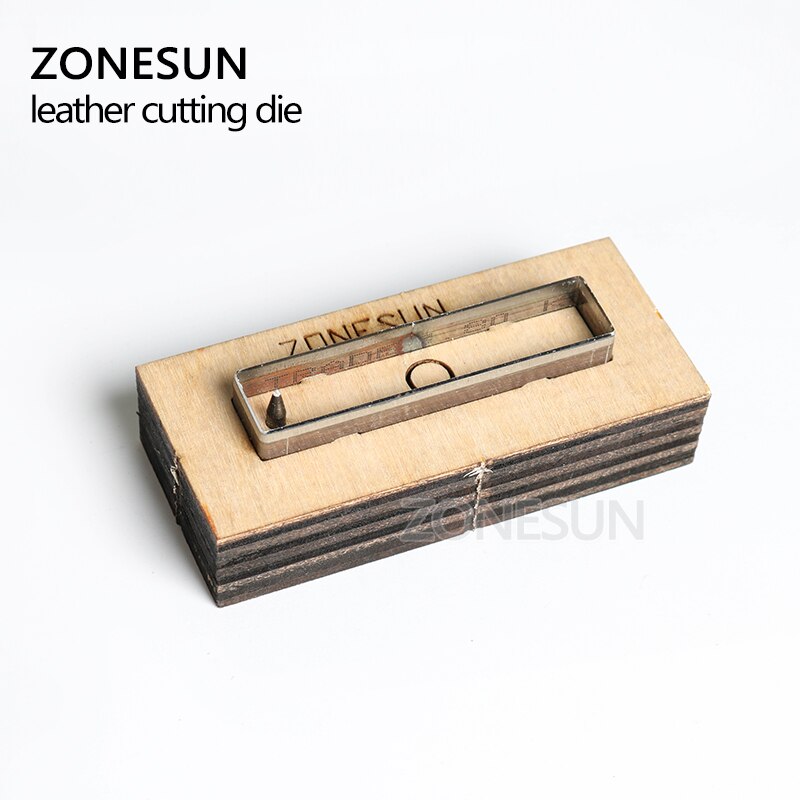 ZONESUN, pendiente de cuero, troquel de corte, forma rectangular, Arte de papel, herramienta de decoración de cuero para troqueladora, corte artesanal DIY
