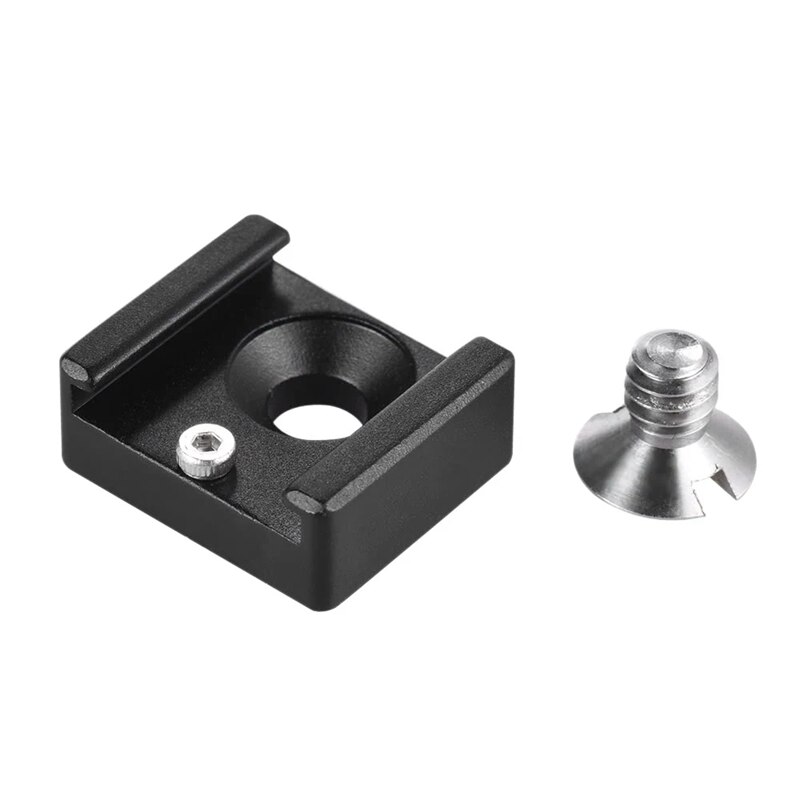 Ig-suporte frio da base do adaptador da montagem da sapata com parafuso de montagem de 1/4 polegadas para o microfone do flash da gaiola da câmera de dslr