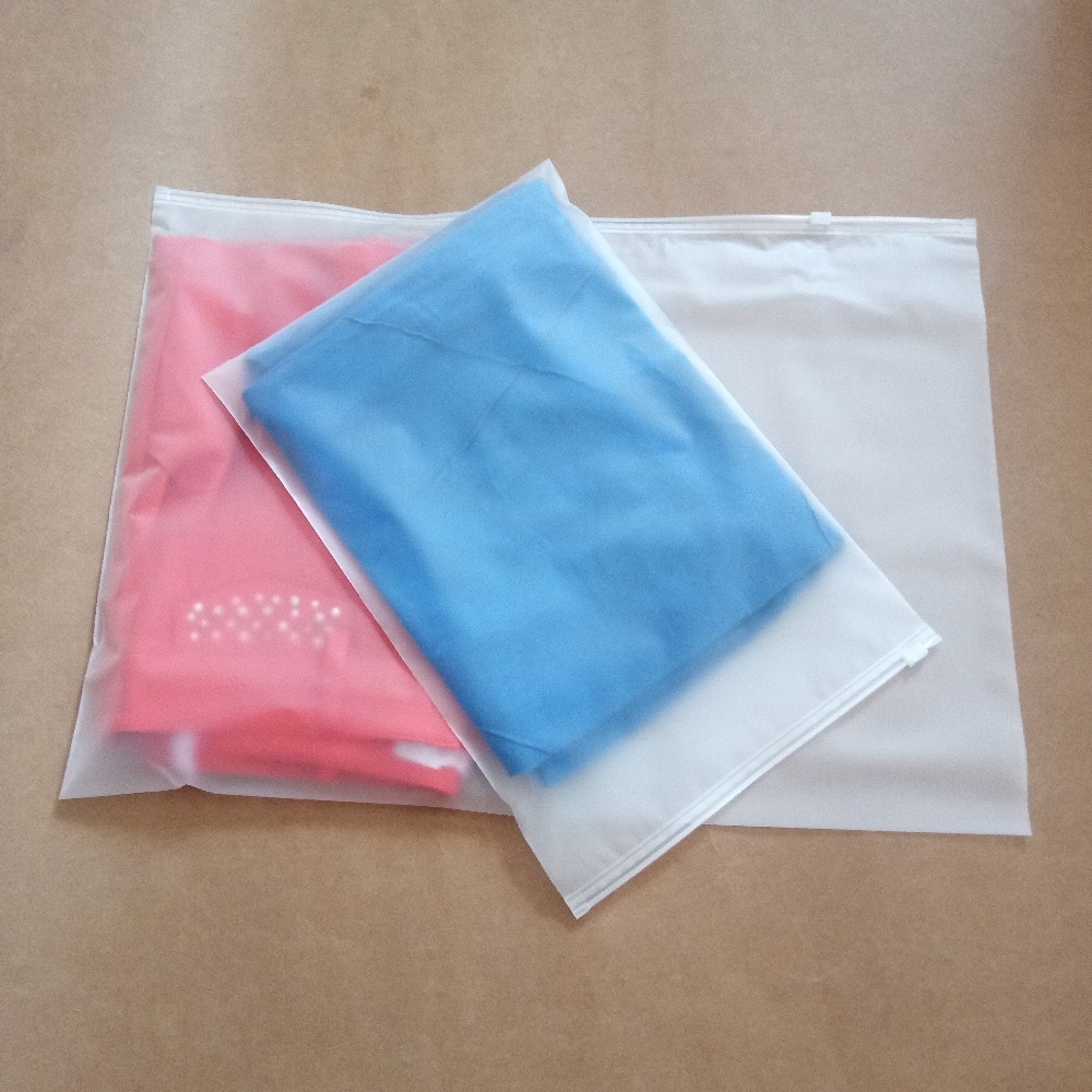 100 stks Frosted Ritssluitingszak Rits Zakken Plastic Transparante Tas Voor Vrouwen/Bruiloft/Sieraden Verpakking Reizen opslag Display B