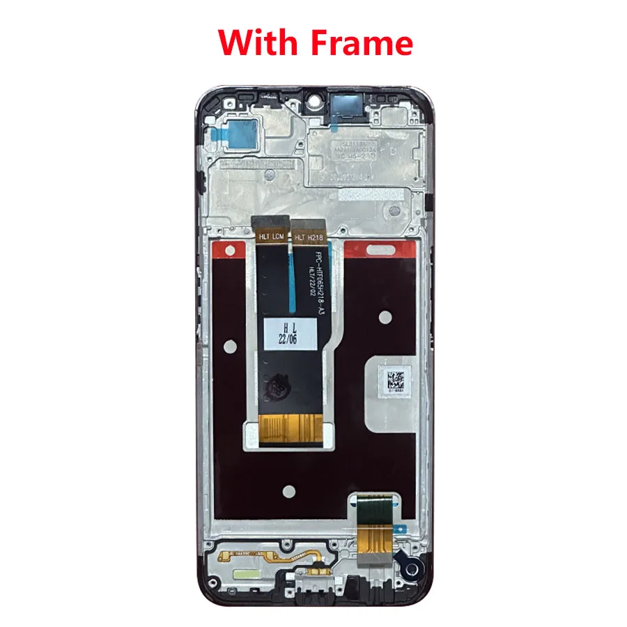 Pantalla LCD de 6,5 pulgadas con marco para móvil, montaje Digital con Sensor táctil para OPPO Realme, C31, RMX3501, Realme, C31