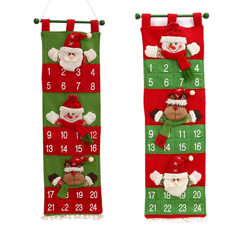 Kerst adventskalender tassen hangende kerstkalender kerstversiering kerstversiering voor thuis jaar