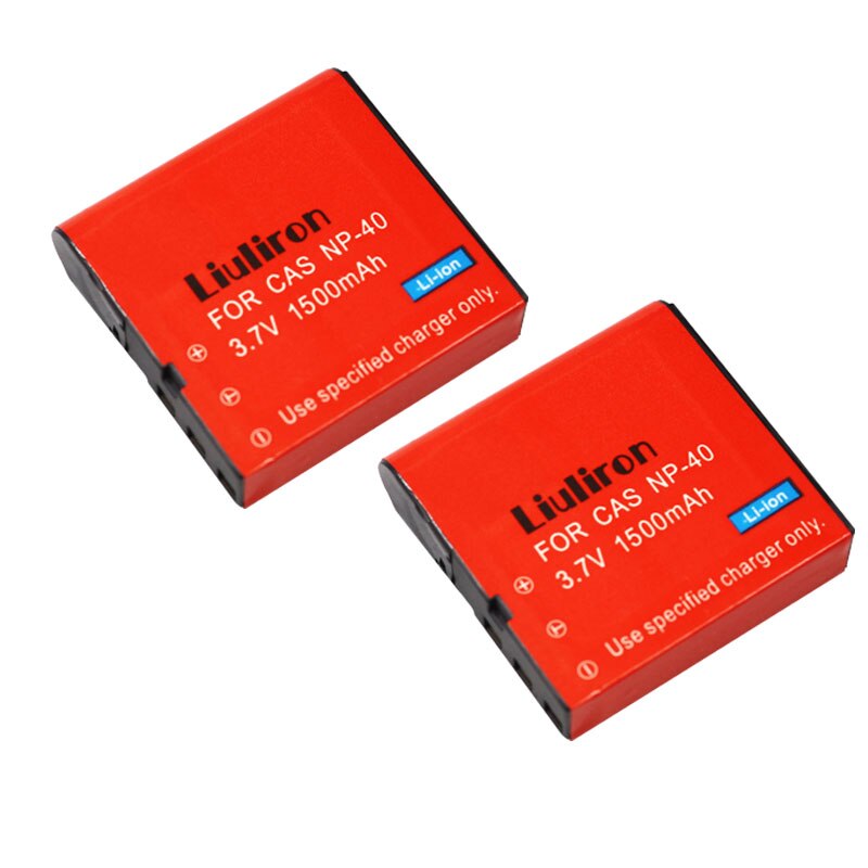 Kastar Replacement Battery For Casio NP40 Series Cameras - 1700mAh Li-Ion 3.7V