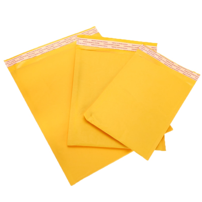 Shop 7 sizes 50Pcs Kraft Paper Envelopes Bags Padded Mailers Envelope With Bubble Mailing Bag