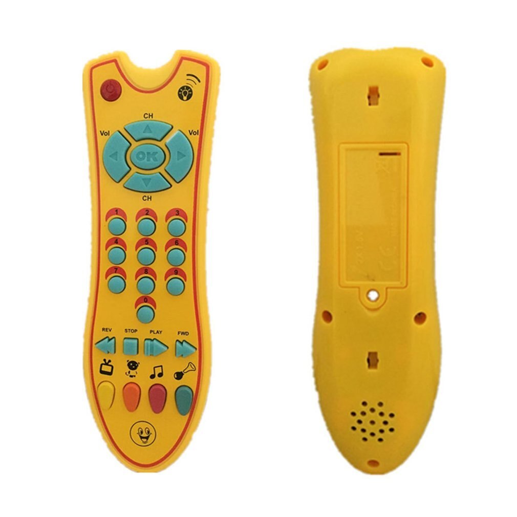 Baby Speelgoed Kleurrijke Muziek Mobiele Telefoon Tv Afstandsbediening Vroege Educatief Elektrische Nummers Remote Learning Machine Speelgoed