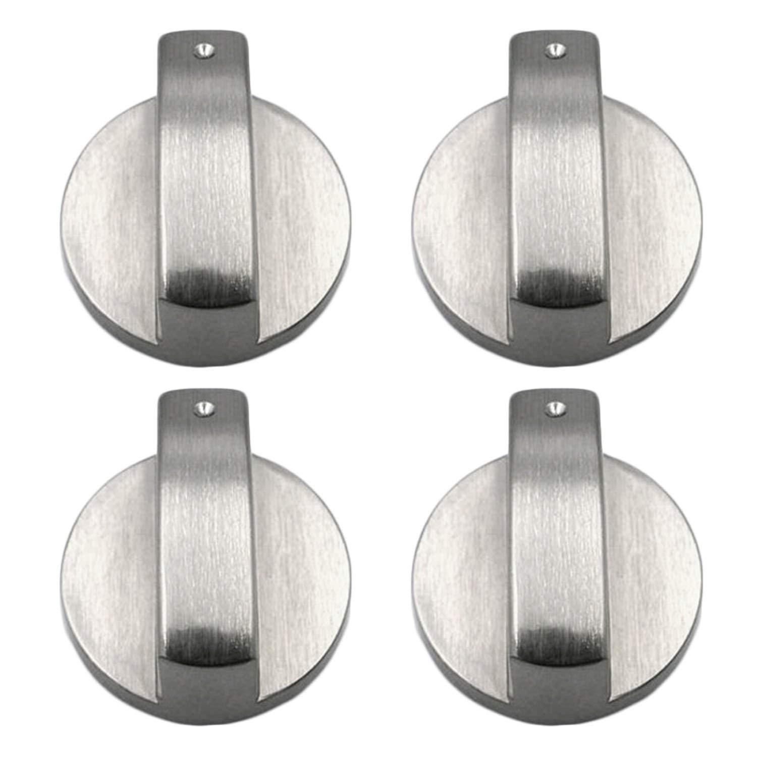 Spisar vred, ugnsvred (4 st ),6mm universal silver gasspis kontrollvred adaptrar ugn vridomkopplare matlagningsyta c