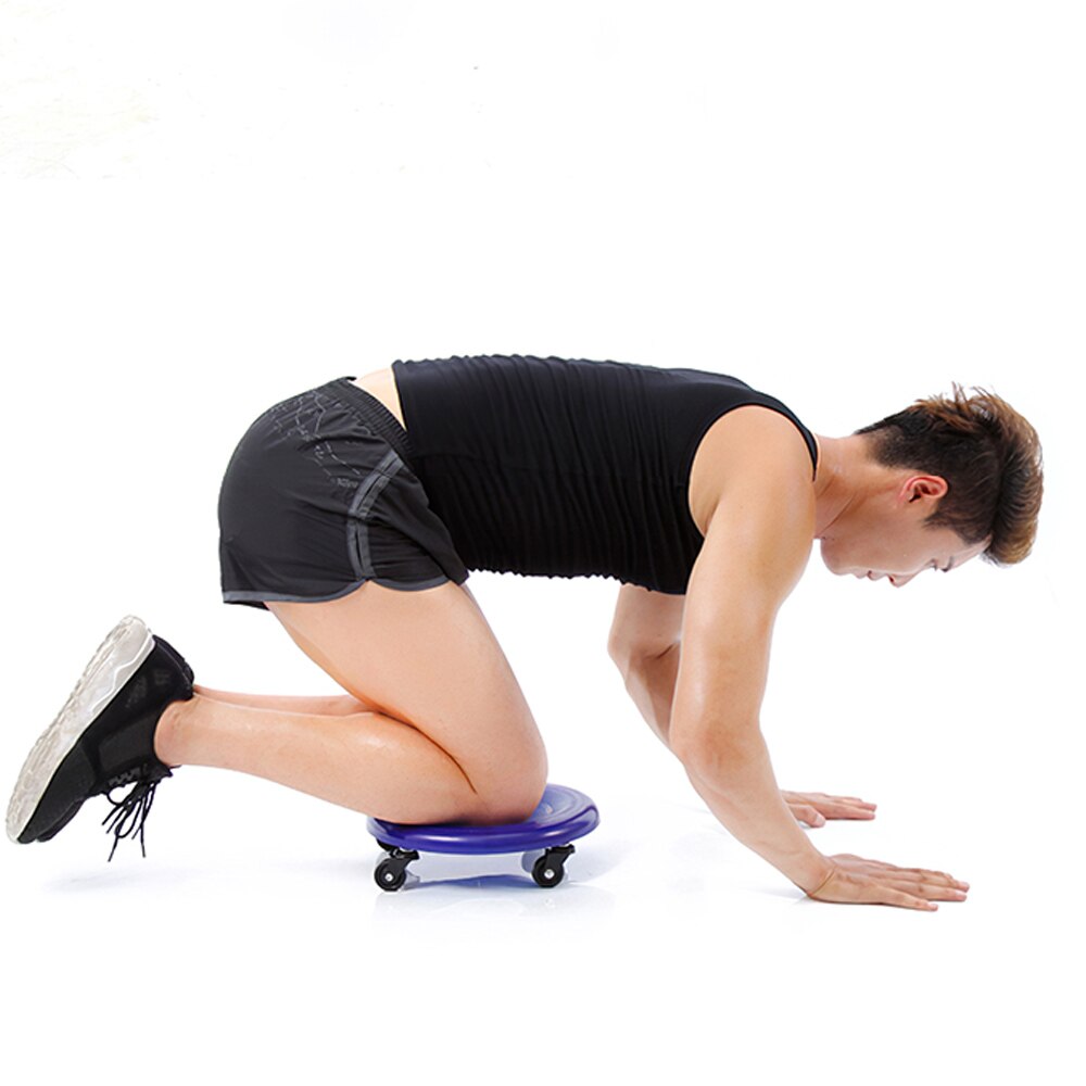 Abdominal Exerciser 4 Wheel Abdominal Muscle Plate Slide Disc Fitness Equipment Domestic Universal Wheel Exercise Equipment