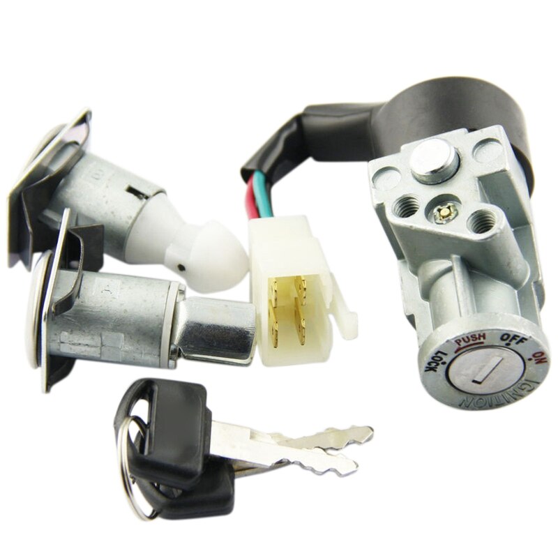 Auto-onderdelen Elektrische Deurslot Contactslot Past Voor Honda CH80 Elite 1985-2007 Contactslot Lock Set 35010-GV4-901