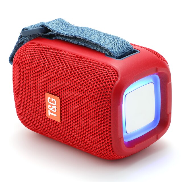 Tragbare TG339 Lautsprecher Drahtlose Bluetooth-kompatibel Wasserdichte draussen Stereo Lautsprecher Subwoofer Unterstützung TF Karte FM Radio: rot