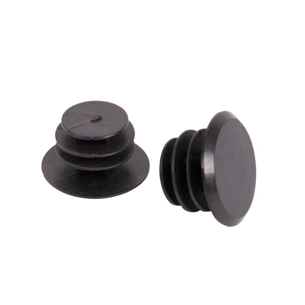 10 Uds. De tapones para manillar de bicicleta de montaña, tapones para manillar de bicicleta de carretera, Asa de plástico de PVC, topes finales de barra (negro)