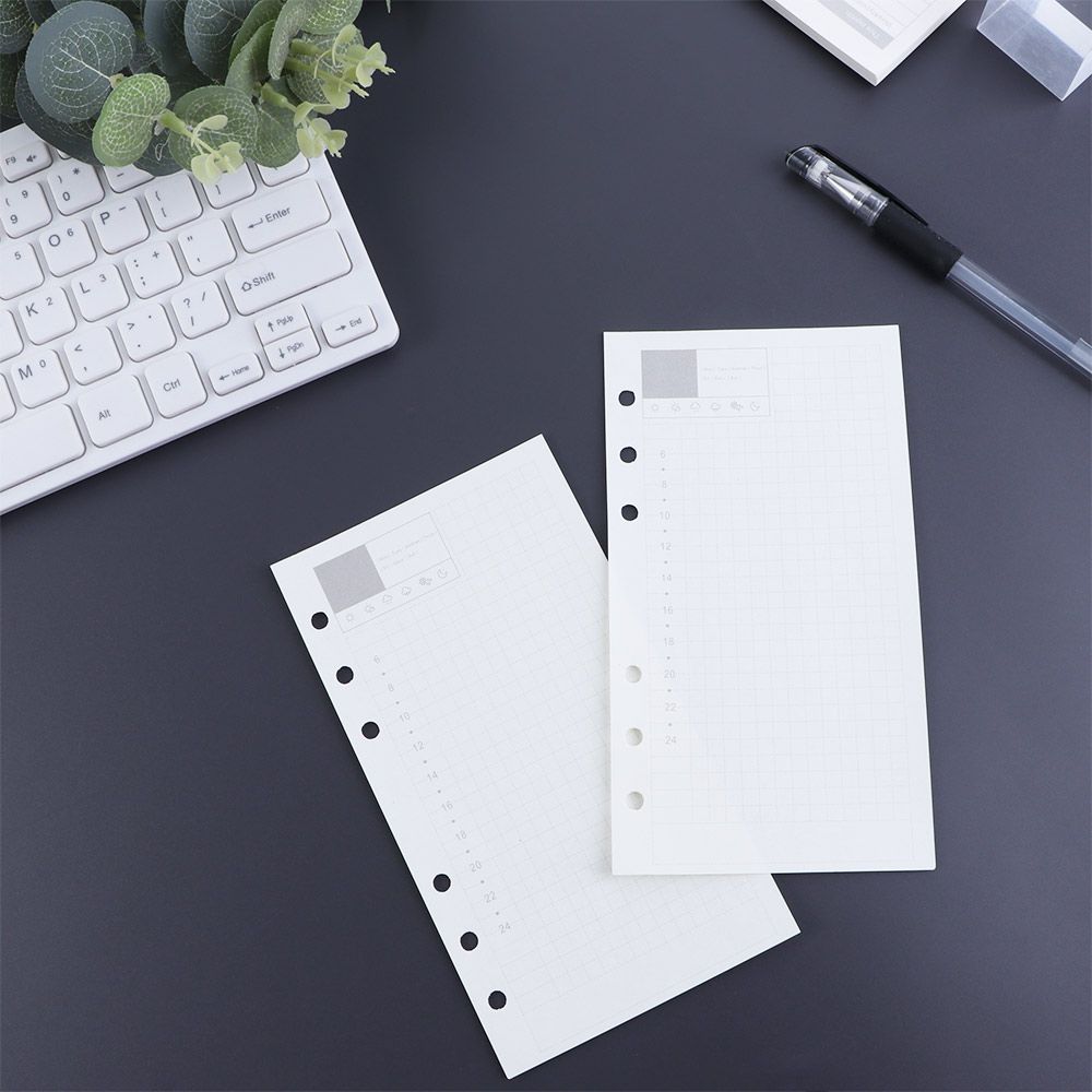 Monthly To-Do List Refill Paper - Spiral Binder Loose Leaf Inner Pages for Daily Planner Notebook