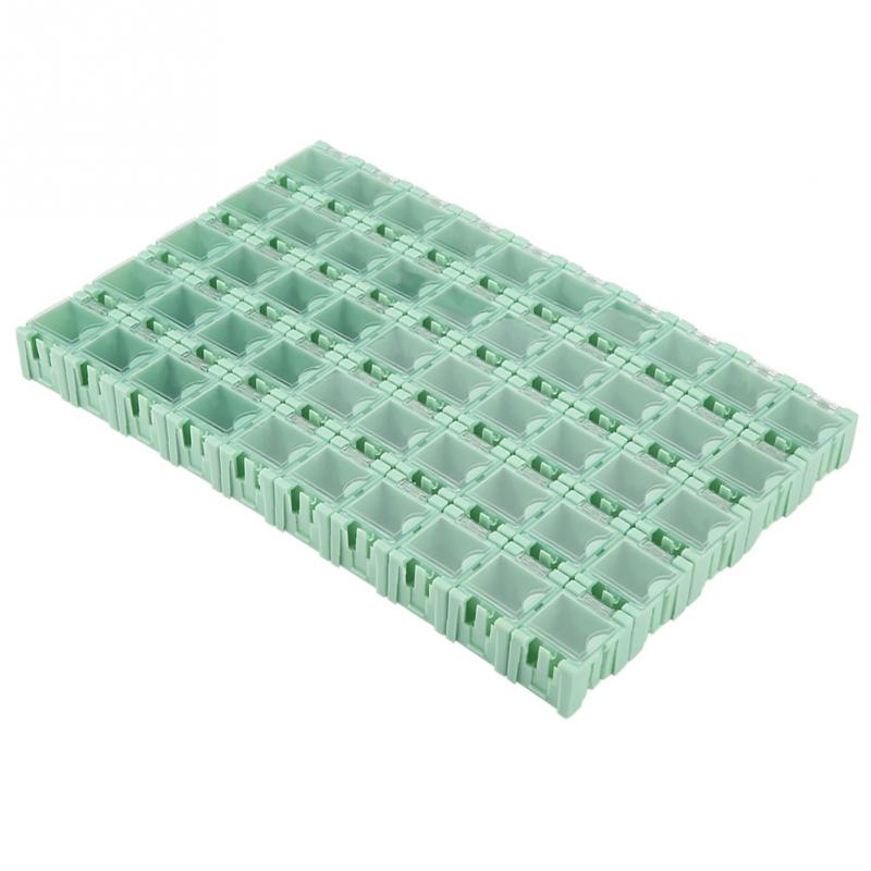 50 Stuks Smt Smd Elektronische Component Container Opbergdozen Elektronische Componenten Zelfsluitende Gesp Dozen Mini Opslag Kit