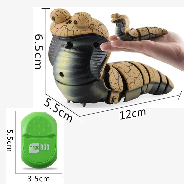 Robots de serpiente a Control remoto para niños y niñas, juguete de simulación de broma, Cobra eléctrica, de 5, 6, 7 y 8 años: G(mini size)
