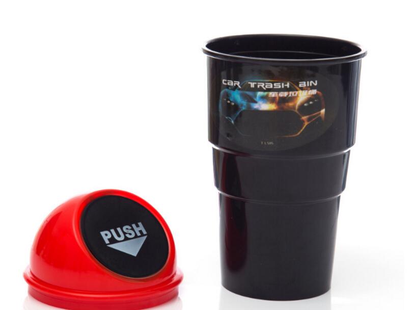 Mini Auto Car Trash Rubbish Can Garbage Dust Case Holder Car Trash Bin