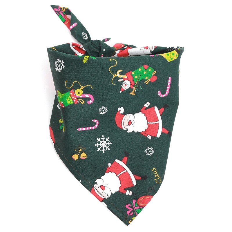 Hund katt bandana jul sällskapsdjur halsband halsduk haklapp grooming accessoarer bandage halsband för små medelstora hundar katter: Grön