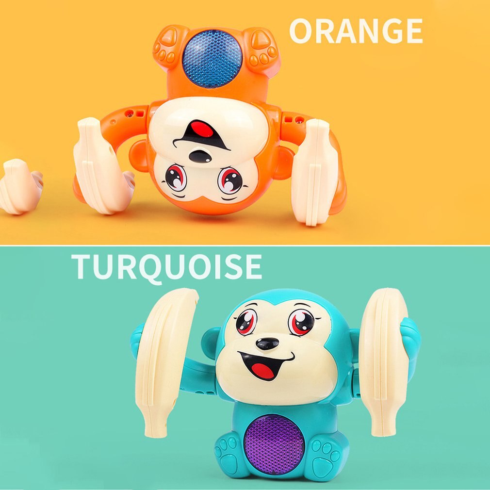 Bébé commande vocale roulant petit singe jouet marche chanter jeu de cerveau ramper jouets électriques de noël pour les enfants