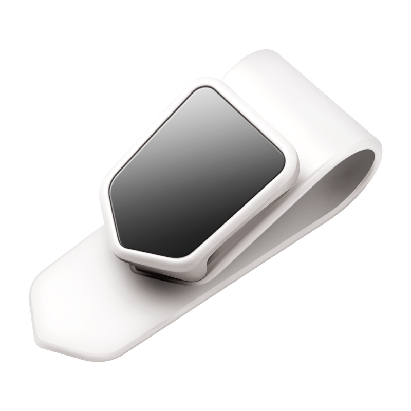 General Motors zonnescherm brillenkoker, zonnebrilclip, ticketclip, clip, brilclip, auto-onderdelen: WHITE