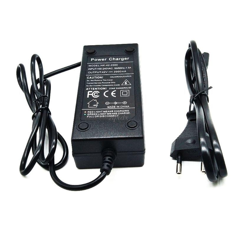 36V Batterij Oplader Output 42V 2A Charger Input 100-240 Vac Lithium Li-Ion Lader Voor 10S 36V Elektrische Fiets