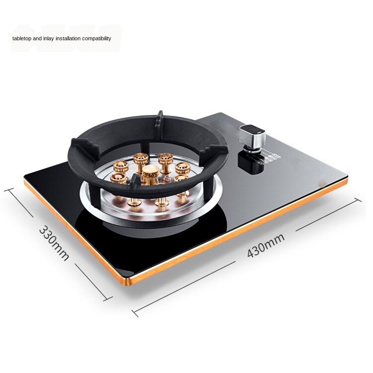 Gas Cooker Single Stove Household Liquid Gas Gas Stove Natural Gas Benchtop Embedded Single Eye Burning Stove