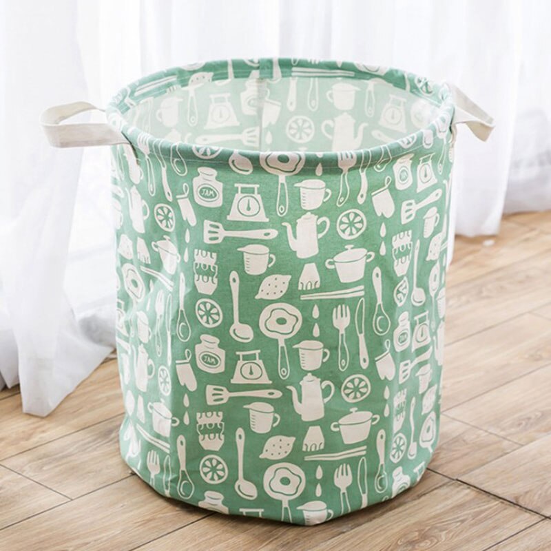 Waterproof Folding Laundry Basket Toy Storage Box Large Bag Cotton Washing Dirty Clothes Big Laundry Basket Organizer Bin Handle: 5 Laundry Baskets