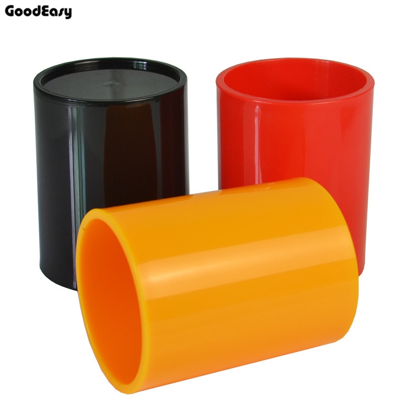 KTV Bar colorido Casino juegos de azar vaso de dados de plástico con 6 uds #13 dados blancos Texas Hold'em Partido de póquer juego de dados juego de copa