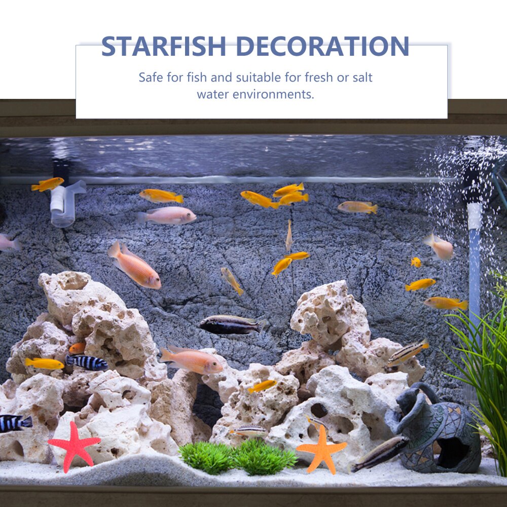 18pcs Simulation Sea Star Miniature Landscape Aquarium Faux Sea Star Decor