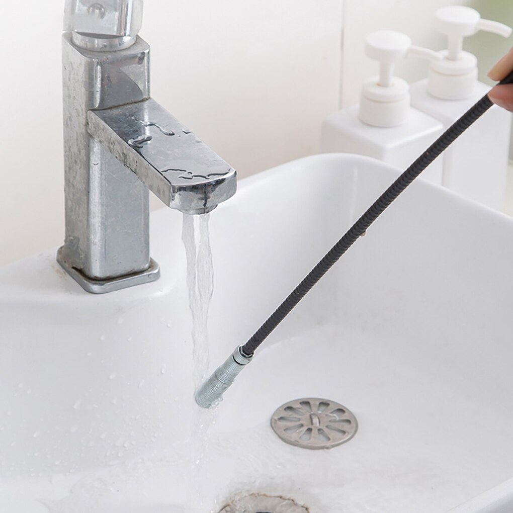 Sewer Dredging Tool Draining Sewage Cleaner Clogging Remover Cleaning Tool Household Kitchen Sink Toilet Dredge 1.6m