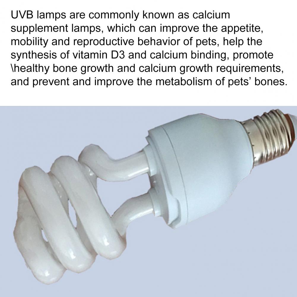 10.0 UVB Reptile Light Bulb UV Lamp Vivarium Terrarium Tortoise Turtle Snake Pet Heating Light