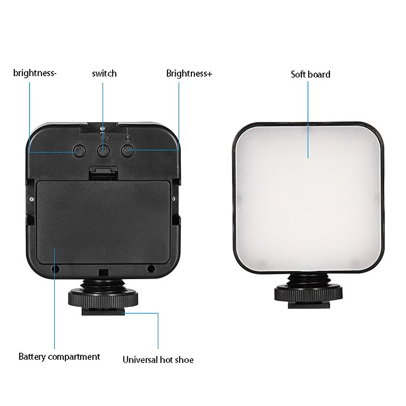 Lamp Live Light Flash LED Ring Photography Fill Gimbal Portable Beauty Light 49 LED Bead Fill Light Photography Camera