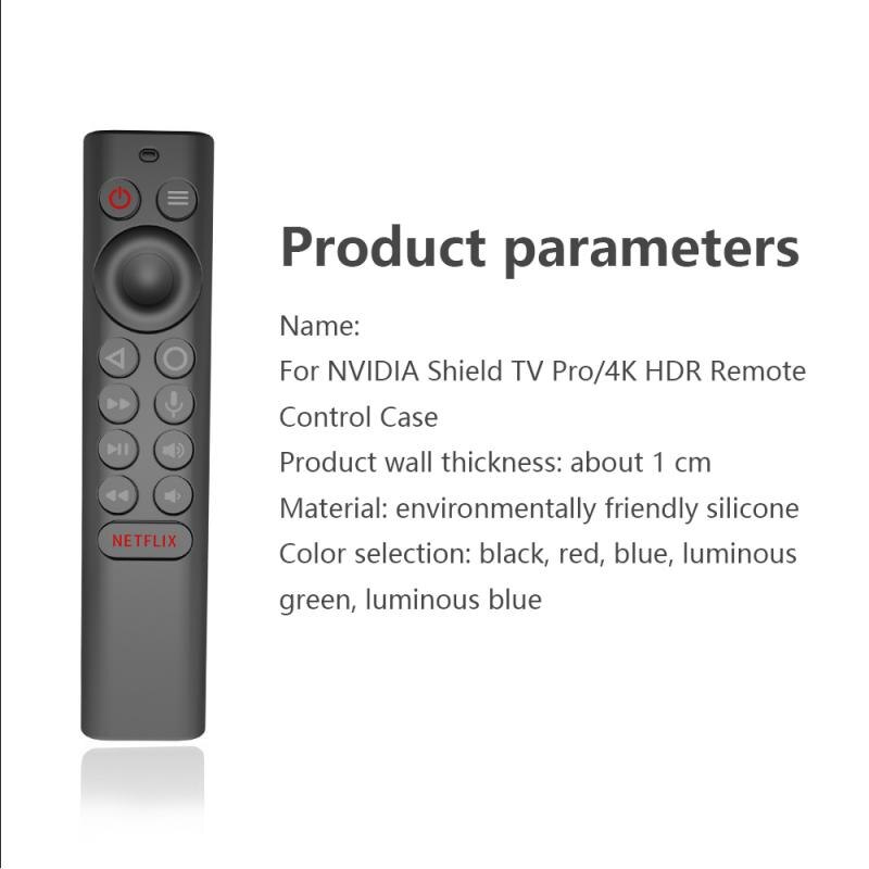 Thuis Tv Remote Silicone Beschermhoes Anti-Val Anti-Slip Schokbestendige Soft Cover Voor Nvidia Shield Tv Pro/4K Hdr Afstandsbediening