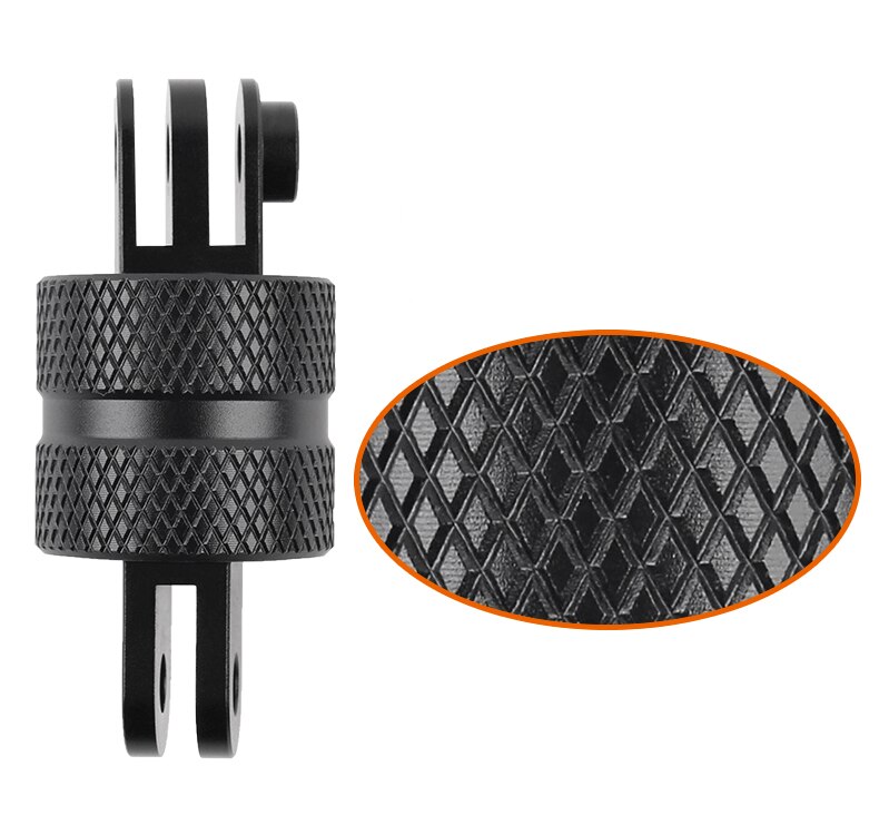 Adaptador de Metal para Gopro, trípode de aluminio de 1/4 pulgadas, montaje de aleación cnc, rotación de 360 grados, para Go Pro Hero 10, 9, 8, SJCAM Xiaomi Yi 4k