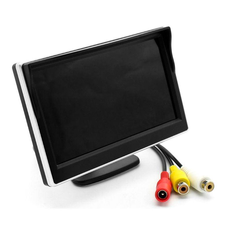 1 pc autoa auto 5 tuuman lcd hd-näyttö imukuppi pysäköintikamera ajoneuvo auton peruutuskamera peruutuskamera