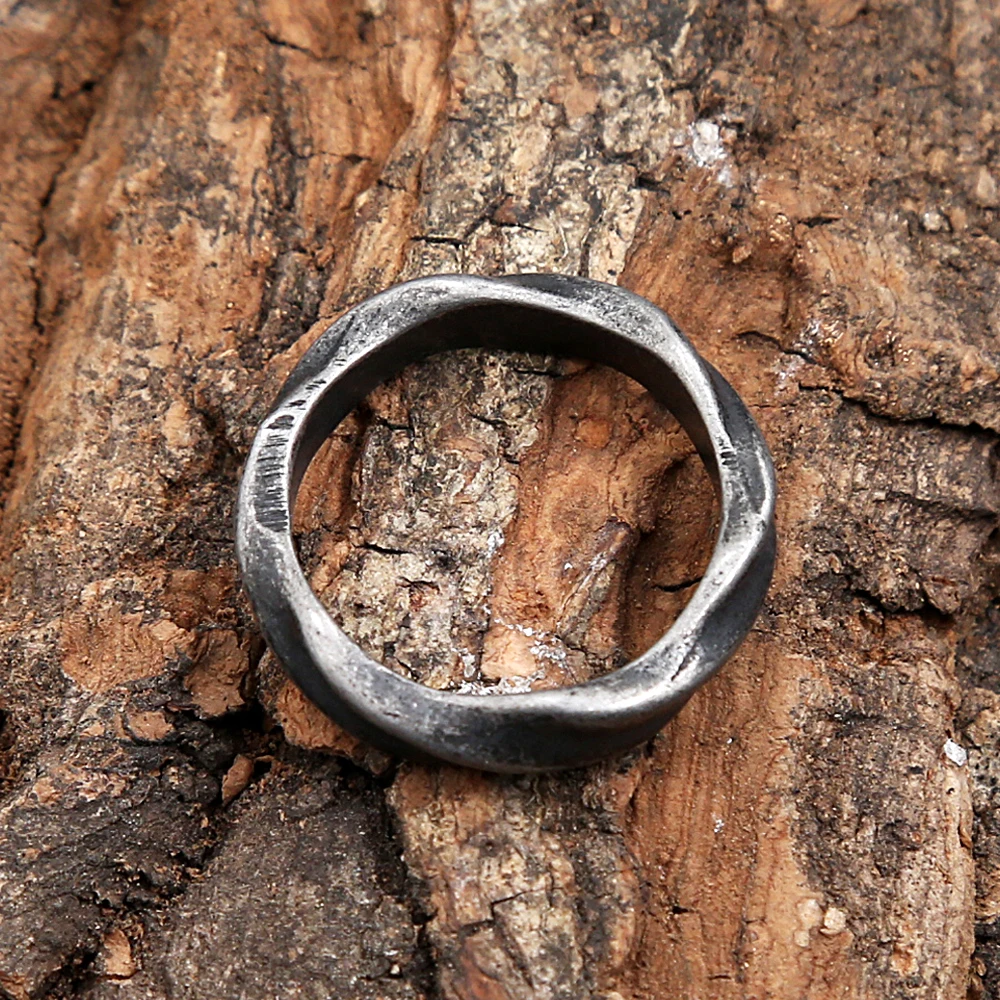 Anillos Mobius de acero inoxidable 316L de Punk, anillo de dedo Simple gótico Vintage para parejas para hombres y mujeres, joyería de motorista al por mayor