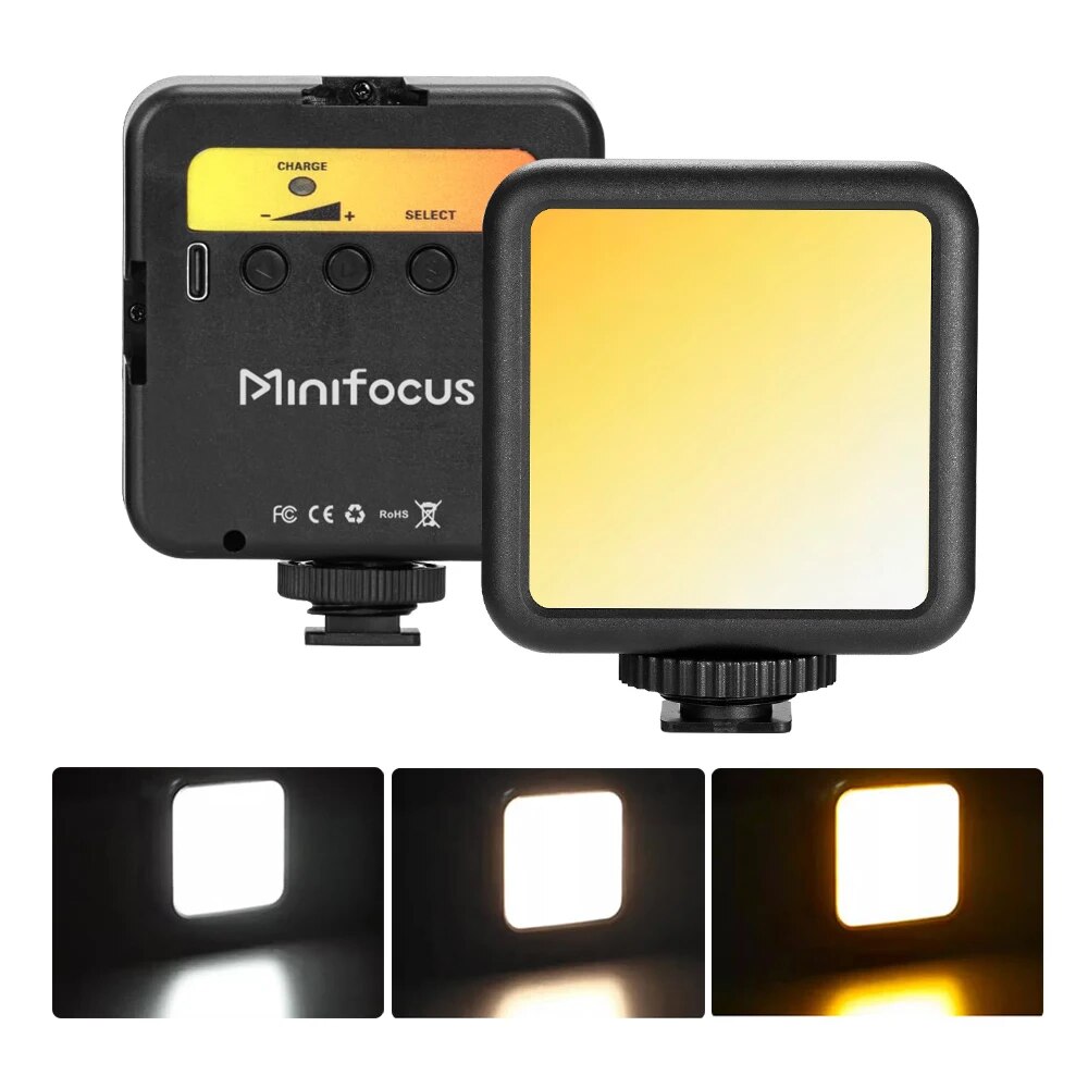 Luz LED de estudio fotográfico para juegos Tiktok Youbute, iluminación de relleno de vídeo en vivo, cámara portátil, grabación de vídeo, lámpara de Panel de fotografía