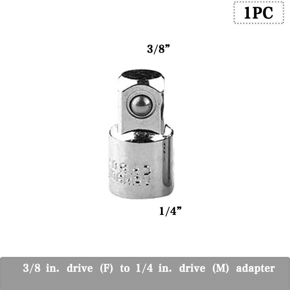 1pc 1/4 3/8 1/2 Socket Ratchet Converter Adapter Reducer Air Impact Craftsman Socket Wrench Adapter Repair Tools: A1