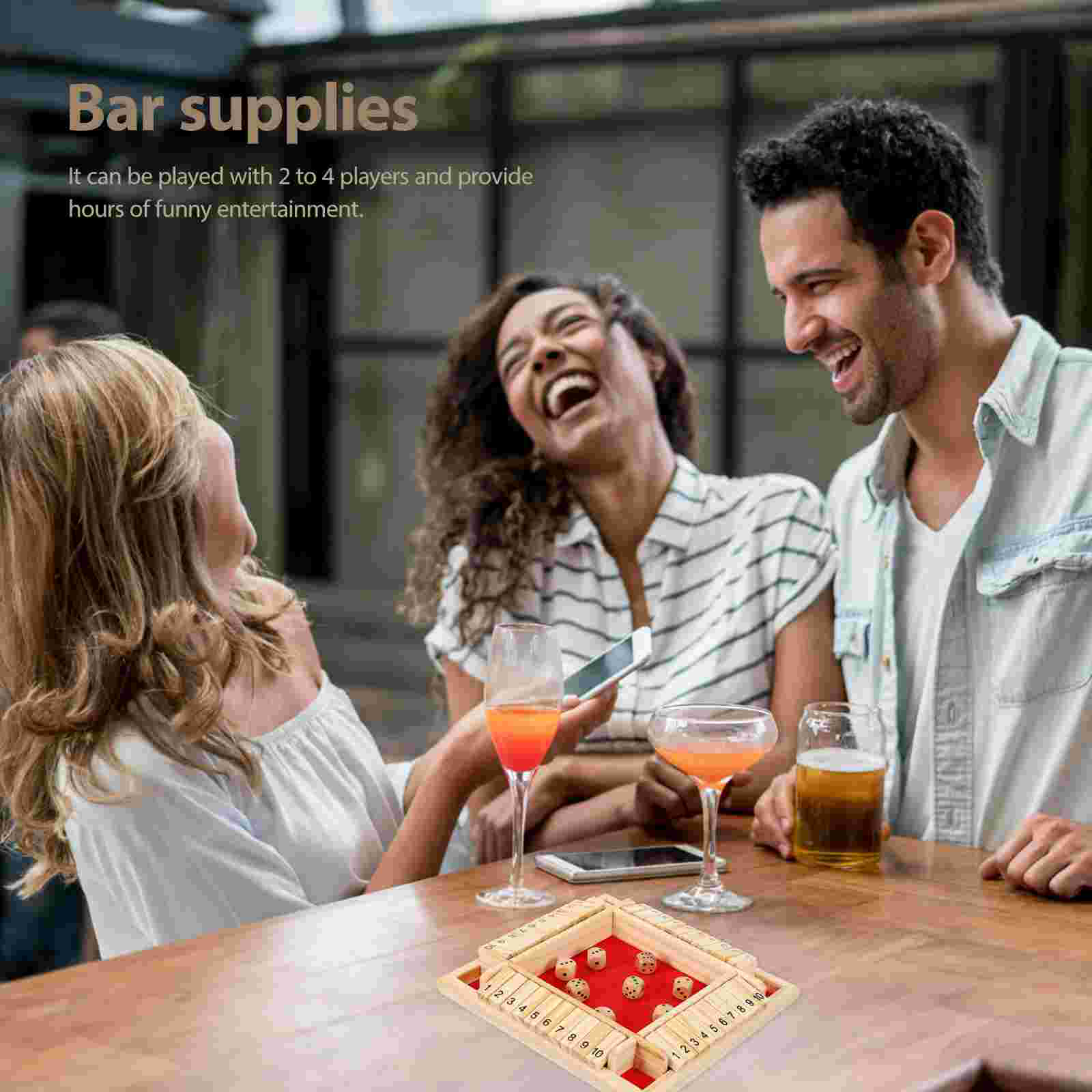 1 Set Shut The Box Game Fine Safe Novel Party 4 Player Drinking Game Gathering Prop