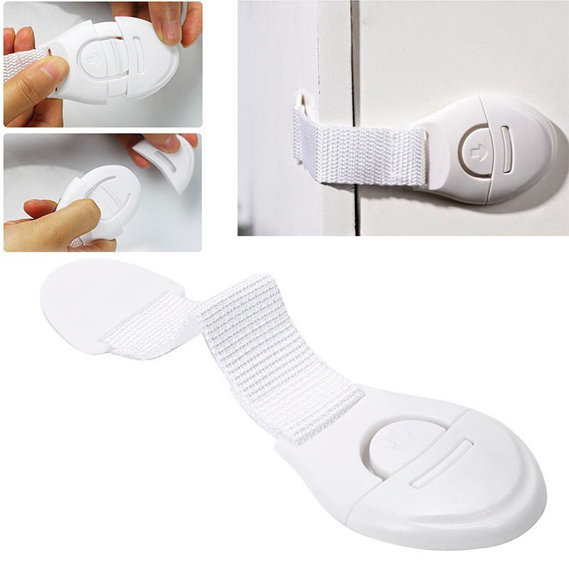 3/5pcs Child Lock Of Children Locking Doors For Children&#39;s Safety Kids Safety Plastic Safety Lock Baby Care