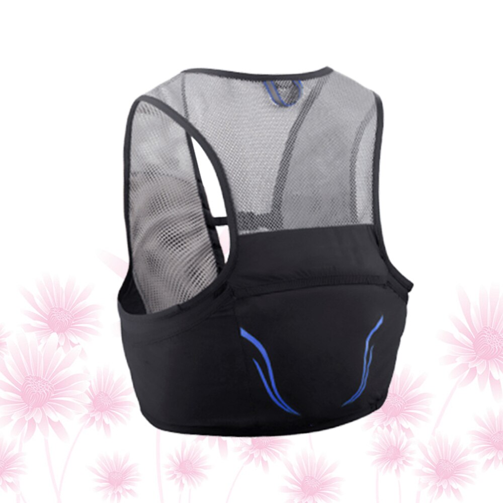 1pc Vest Backpack Lightweight Breathable Practical Vest Bags Sports Bag Backpack for Running Marathon Cycling: Black / Size 3
