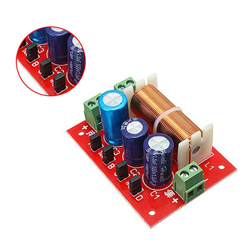 400W Speaker Crossover 2 Way High-Low 4-16 Ohm Frequency Divider for Speaker