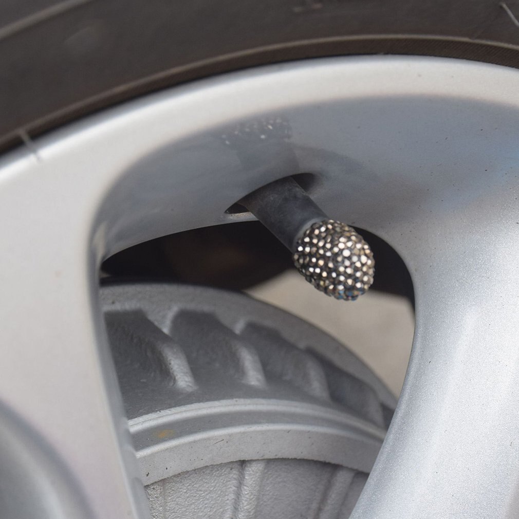 Met diamant ingelegde ventieldop, gemodificeerde autobanddop, ruitvormige ventieldop, glimmende stofkap met diamant, auto-onderdelen