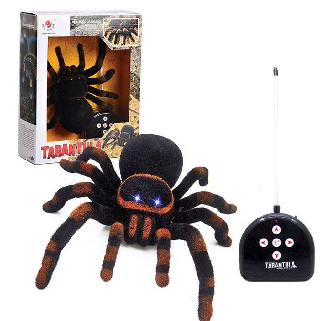 Remote Control Infrared RC Tarantula Creepy Spider Prank Joke Insect Bug Toy