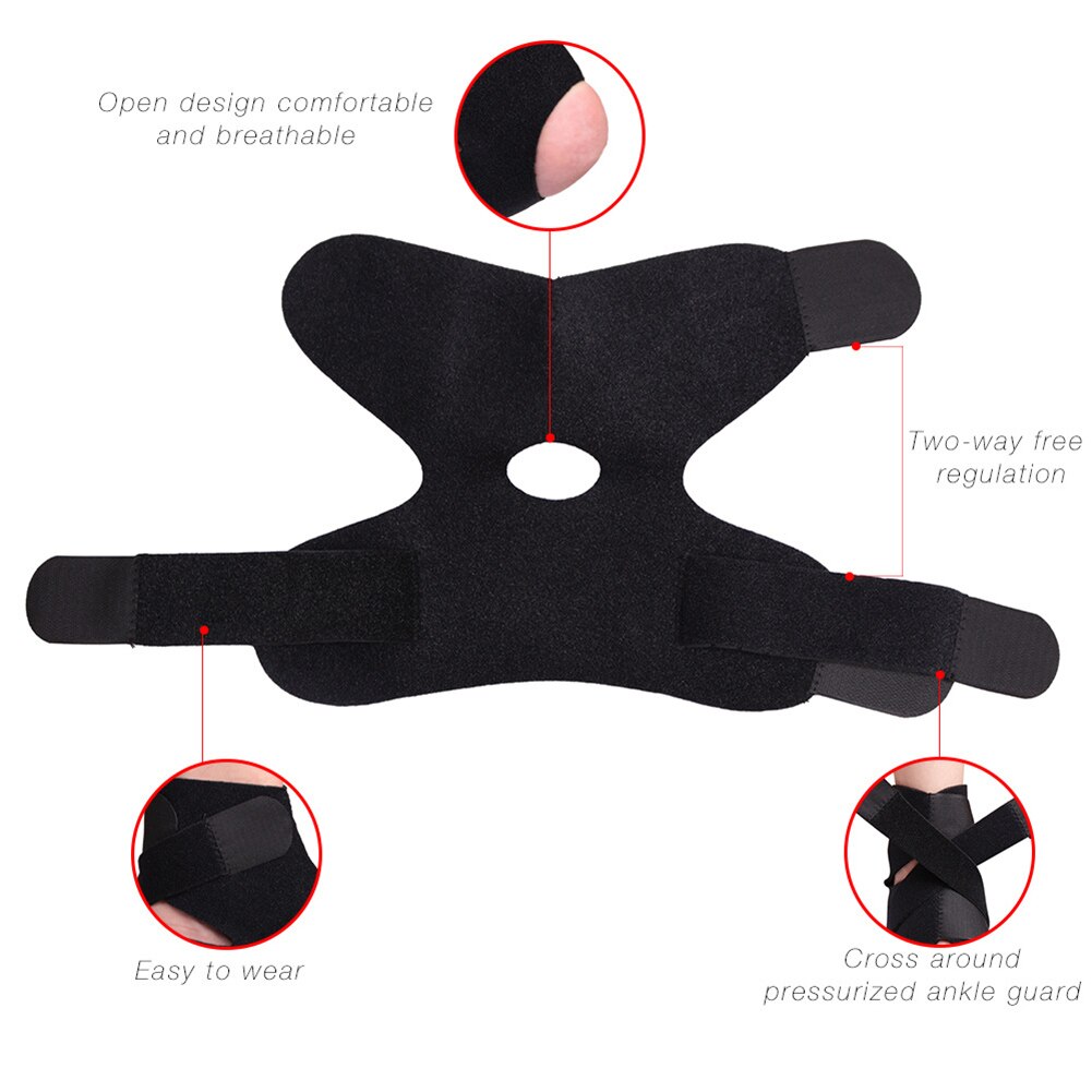Sports Ankle Cross-wound Adjustable Ankle Support Strap Soft Compression Wrap Bandage 19ing