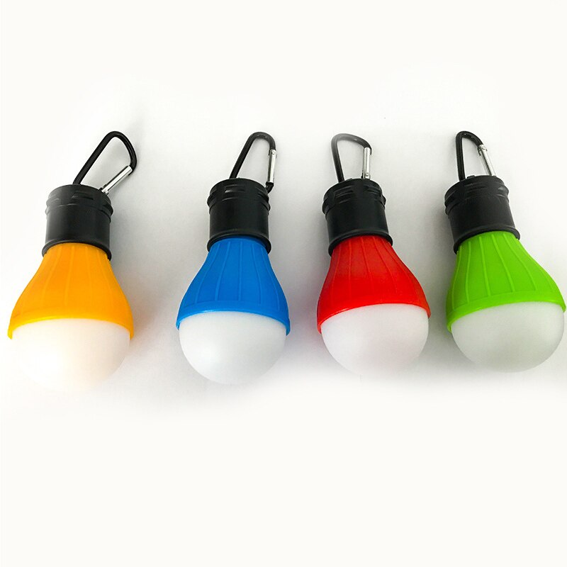 Mini bærbar telt lys led pære nødlampe vanntett hengende krok camping lommelykt @ls