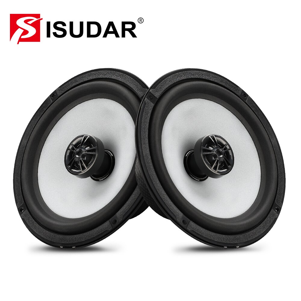Isudar SU601C Auto Coaxiale Luidsprekers 2 Stuks 6.5 Inch 2 Manier Voertuig Deur Auto Audio Stereo Volledige Bereik Frequentie Hifi speaker Rms 40W