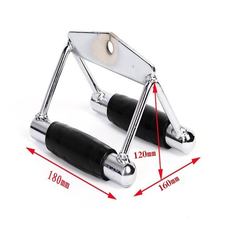 Non-slip Gym V Handle Cable Attachment Seated Row trainer Chinning Bar Fitness Equipment Double Row Close Grip Lat Bar